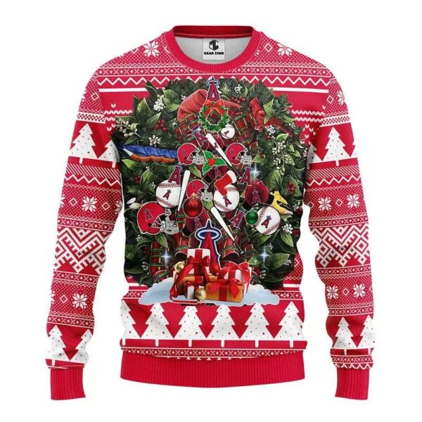 Los Angeles Angels Christmas Tree Ugly Christmas Sweater