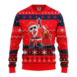 Los Angeles Angels Dabbing Santa Claus Ugly Christmas Sweater