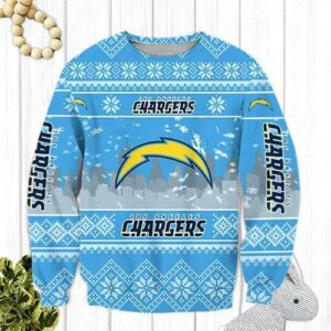 Los Angeles Chargers Big Logo Christmas Sweater