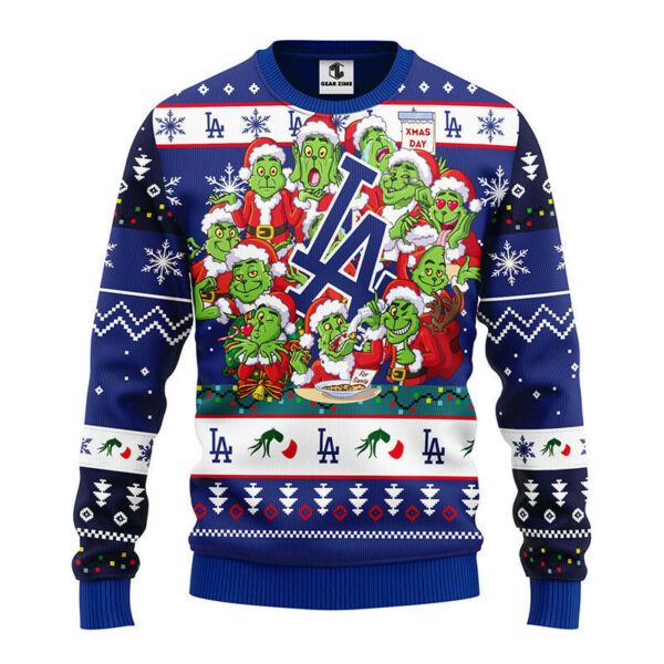 Los Angeles Dodgers 12 Grinch Xmas Day Ugly Christmas Sweater Grinch Xmas Sweater 1.jpeg