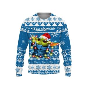 Los Angeles Dodgers Baby Yoda Star Wars Ugly Christmas Sweater