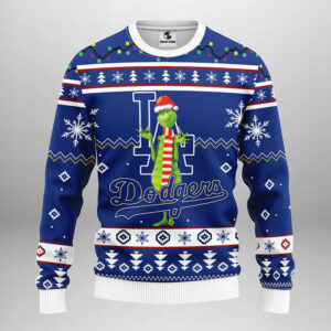 Los Angeles Dodgers Funny Grinch Ugly Christmas Sweater Grinch Xmas Sweater 1.jpeg