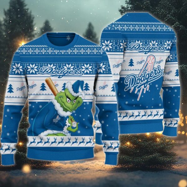 Los Angeles Dodgers Grinch Stolen Ugly Christmas Sweater