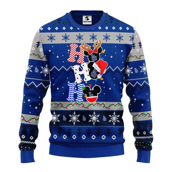 Los Angeles Dodgers Hohoho Ugly Christmas Sweater