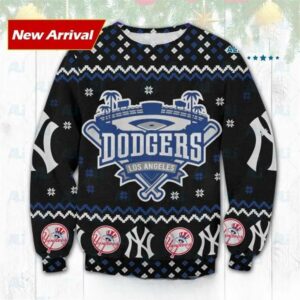 Los Angeles Dodgers New York Yankees Ugly Christmas Sweater