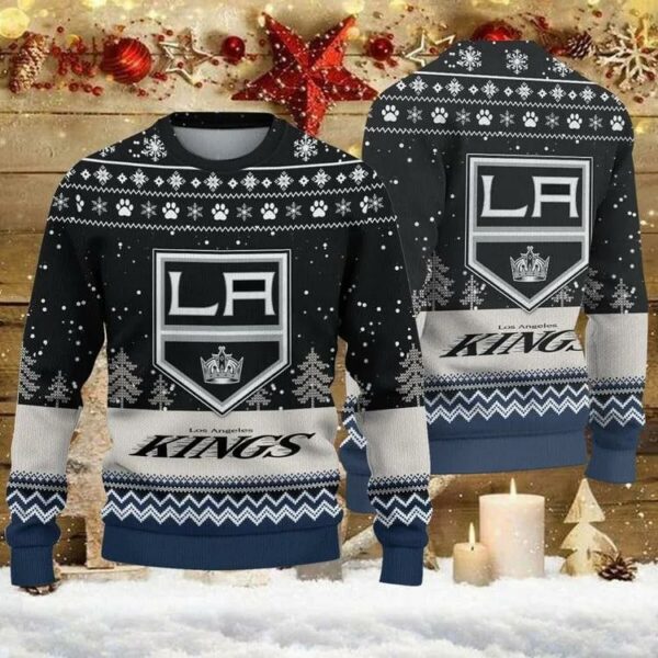 Los Angeles Kings Big Logo Ugly Christmas Sweater