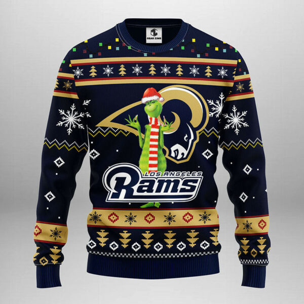 Los Angeles Rams Funny Grinch Ugly Christmas Sweater Grinch Xmas Sweater 1.jpeg