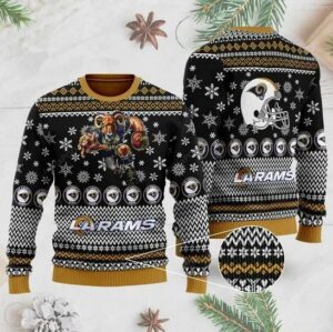 Los Angeles Rams With Rampage The Mascot Ugly Christmas Sweater