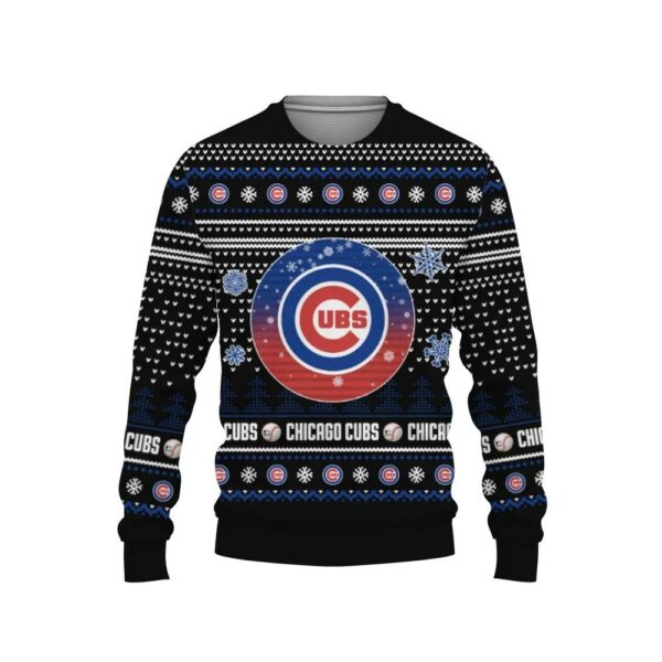 Merry Christmas Chicago Cubs Ugly Christmas Sweater