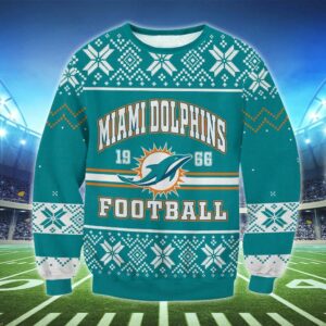 Miami Dolphins 1966 Ugly Christmas Sweater