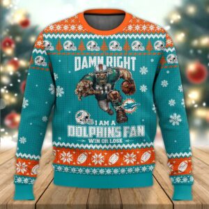 Miami Dolphins NFL Ugly Christmas Sweater