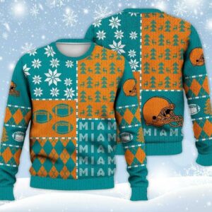 Miami Dolphins Ugly Sweater Christmas