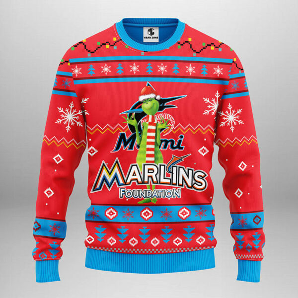 Miami Marlins Funny Grinch Ugly Christmas Sweater 1.jpeg