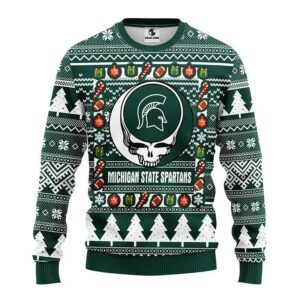 Michigan State Spartans Grateful Dead Ugly Christmas Sweater