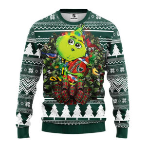 Michigan State Spartans Grinch Hug Ugly Christmas Sweater 1.jpeg