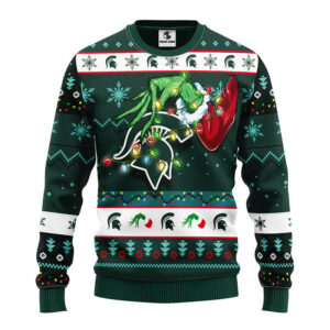 Michigan State Spartans Grinch Ugly Christmas Sweater 1.jpeg