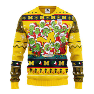 Michigan Wolverines 12 Grinch Xmas Day Ugly Christmas Sweater 1.jpeg