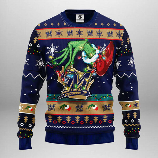 Milwaukee Brewers Grinch Ugly Christmas Sweater 1.jpeg