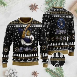 Milwaukee Brewers Mascot Ugly Christmas Sweater