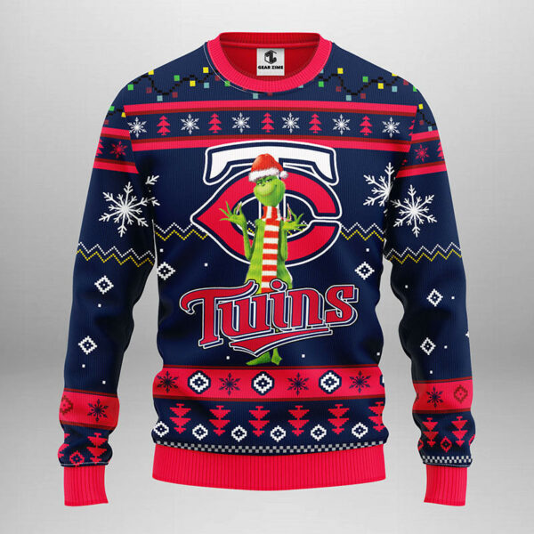 Minnesota Twins Funny Grinch Ugly Christmas Sweater 1.jpeg