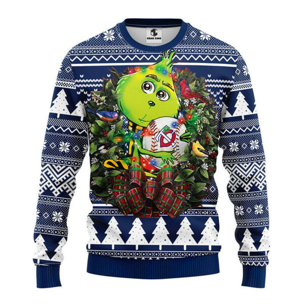 Minnesota Twins Grinch Hug Ugly Christmas Sweater 1.jpeg