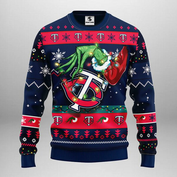 Minnesota Twins Grinch Ugly Christmas Sweater 1.jpeg