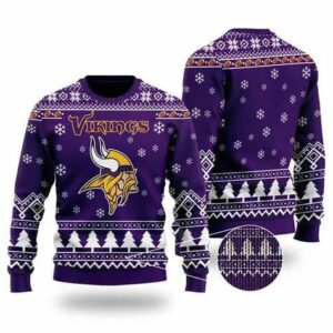 Minnesota Vikings Logo NFL Ugly Christmas Sweater