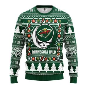 Minnesota Wild Grateful Dead Ugly Christmas Sweater