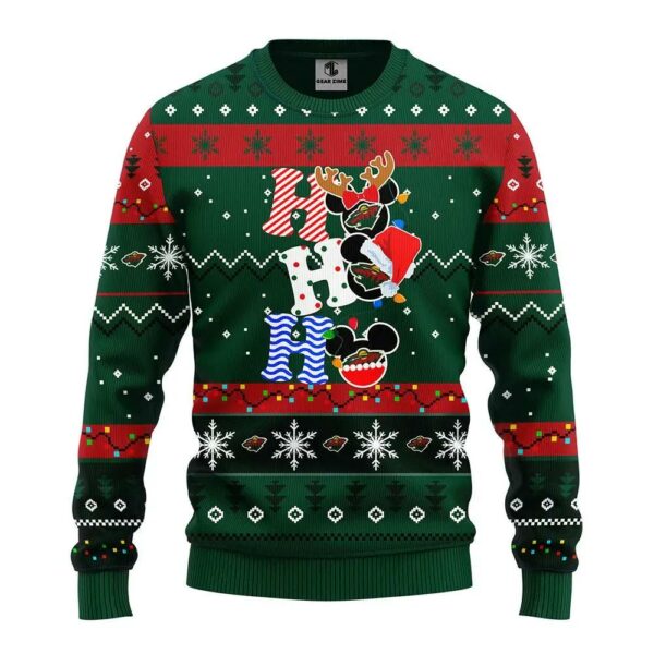 Minnesota Wild Hohoho Ugly Christmas Sweater