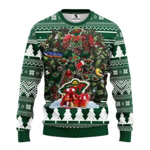 Minnesota Wild Tree Christmas Ugly Sweater