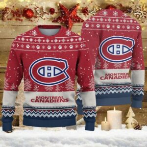 Montreal Canadiens Big Logo Ugly Christmas Sweater