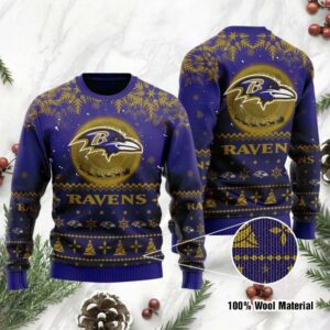 NFL Baltimore Ravens Ugly Christmas Sweater