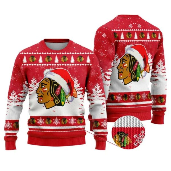 NHL Chicago Blackhawks Ugly Christmas Sweater