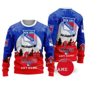 NHL New York Rangers Personalized Name Ugly Christmas Sweater