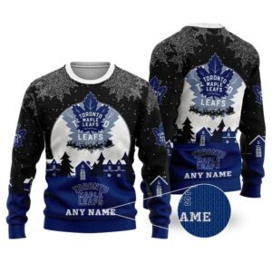 NHL Toronto Maple Leafs Personalized Name Ugly Christmas Sweater