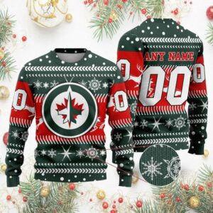 NHL Winnipeg Jets Personalized Name & Number Ugly Christmas Sweater