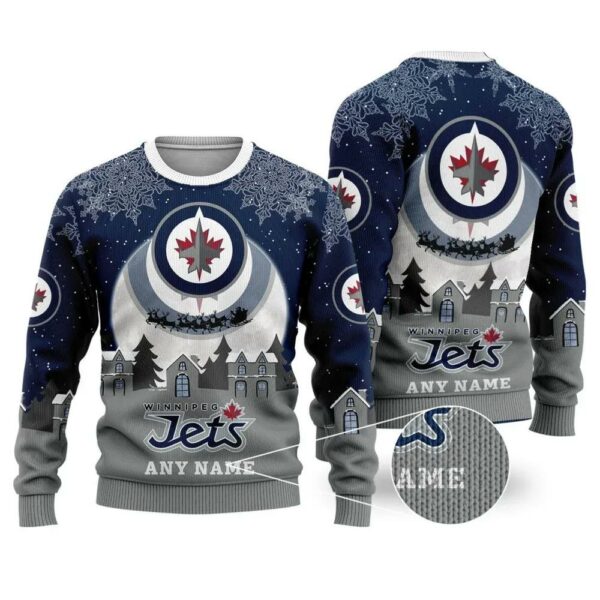 NHL Winnipeg Jets Personalized Name Ugly Christmas Sweater