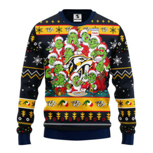 Nashville Predators 12 Grinch Xmas Day Ugly Christmas Sweater 1.jpeg