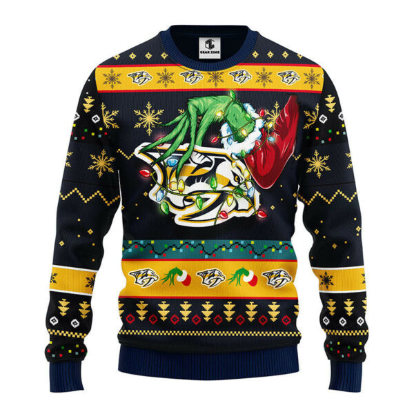 Nashville Predators Grinch Ugly Christmas Sweater 1.jpeg