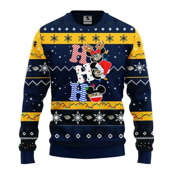 Nashville Predators Hohoho Ugly Christmas Sweater