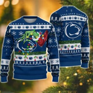 Ncaa Penn State Nittany Lions Grinch Ugly Christmas Sweater