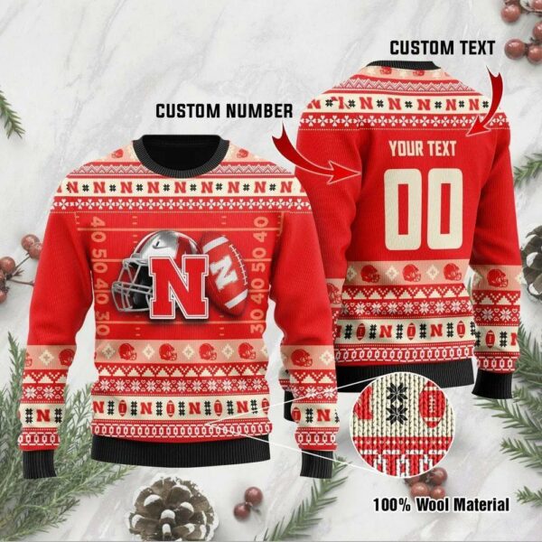 Nebraska Cornhuskers Custom Ugly Christmas Sweater