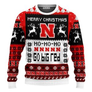 Nebraska Cornhuskers Merry Christmas Ugly Christmas Sweater