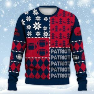 New England Patriots Ugly Sweater Christmas