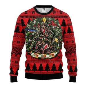 New Jersey Devils Tree Ball Ugly Christmas Sweater