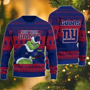 New York Giants Grinch Stolen Ugly Christmas Sweater