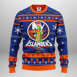 New York Islanders Funny Grinch Ugly Christmas Sweater 1.jpeg