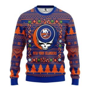 New York Islanders Grateful Dead Ugly Christmas Sweater