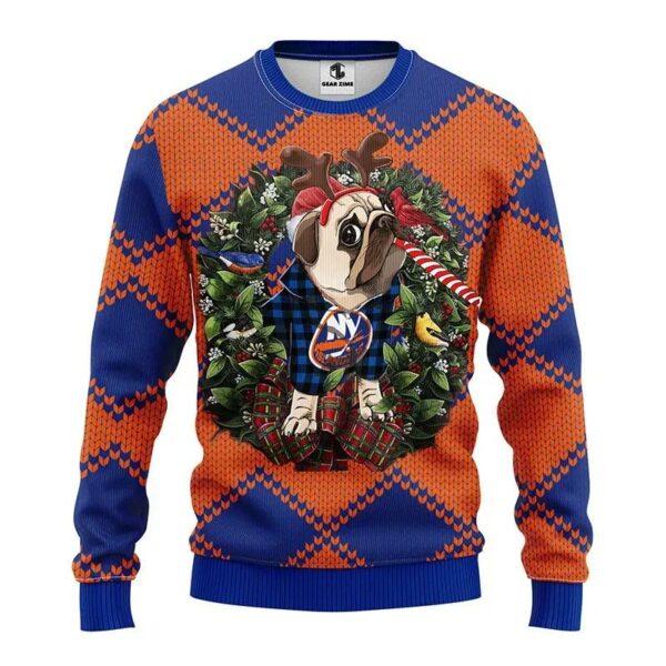 New York Islanders Pub Dog Ugly Christmas Sweater