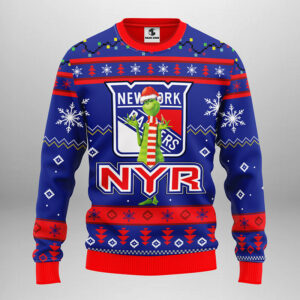 New York Rangers Funny Grinch Ugly Christmas Sweater 1.jpeg